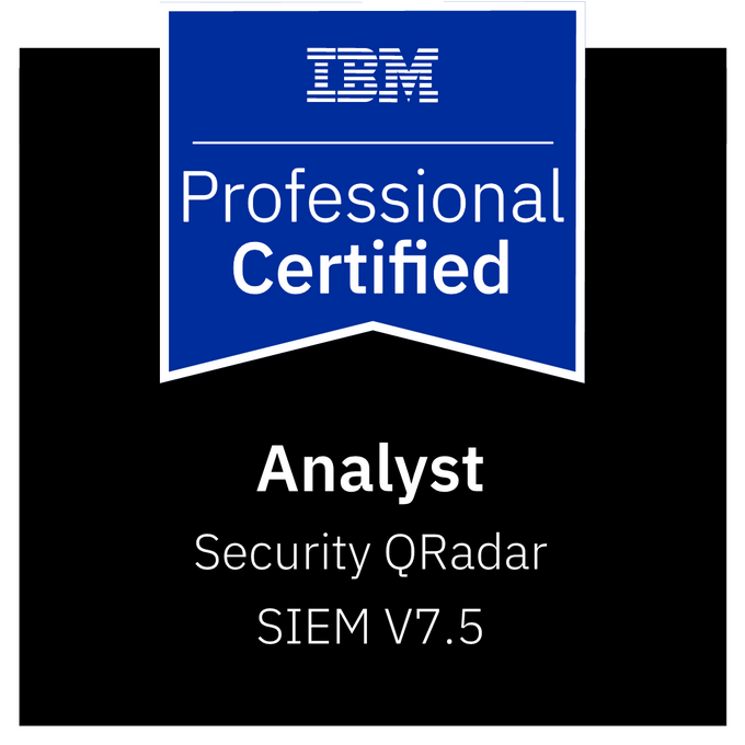 IBM Certified Analyst - Security QRadar SIEM V7.5 logo